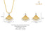 CLARA 925 Sterling Silver Irina Pendant Earring Chain Jewellery Set