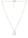 CLARA 925 Sterling Silver Pearl Asuka Pendant Earring Chain Jewellery Set | Gold Rhodium Plated, Swiss Zirconia | Gift for Women & Girls