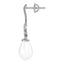 CLARA 925 Sterling Silver Pearl Hina Earrings | Rhodium Plated, Swiss Zirconia , Screw Back | Gift for Women & Girls