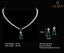 Clara 925 Sterling Silver Solitaire Green Necklace