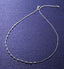 CLARA 925 Sterling Silver Blue Topaz Charm Minimal Necklace Chain 