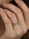 CLARA 925 Sterling Silver Infinity Ring with Adjustable Band Rhodium Plated, Swiss Zirconia Gift for Women & Girls