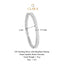 CLARA 925 Sterling Silver Marquise Solitaire Bangle Swiss Zirconia, Rhodium Plated Gift for Women and Girls