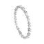 Silver Solitaire Bangle
