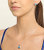 Silver Sky Blue Heart Jewellery Set