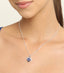 Silver Royal Blue Heart Pendant