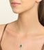 Silver Dark Green Cushion Pendant