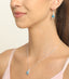 Silver Sky Blue Eye Jewellery Set