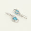 Silver Sky Blue Eye Jewellery Set