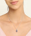 Silver Royal Blue Eye Pendant