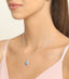 Silver Sky Blue Eye Pendant