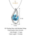 Silver Sky Blue Eye Pendant