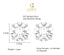 CLARA 925 Sterling Silver 7 Stone Mangalsutra Tanmaniya Pendant Earring Jewellery Set with Chain Gift for Women and Girls