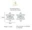 CLARA 925 Sterling Silver Star Mangalsutra Tanmaniya Pendant Earring Jewellery Set with Chain Gift for Women and Girls
