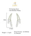 CLARA 925 Sterling Silver Isla Mangalsutra Tanmaniya Pendant Earring Jewellery Set with Chain Gift for Women and Girls