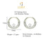 CLARA 925 Sterling Silver Evie Mangalsutra Tanmaniya Pendant Earring Jewellery Set with Chain Gift for Women and Girls
