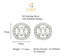 CLARA 925 Sterling Silver Halo Mangalsutra Tanmaniya Pendant Earring Jewellery Set with Chain Gift for Women and Girls