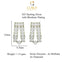 CLARA 925 Sterling Silver Ayla Mangalsutra Tanmaniya Pendant Earring Jewellery Set with Chain Gift for Women and Girls