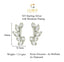 CLARA 925 Sterling Silver Freya Mangalsutra Tanmaniya Pendant Earring Jewellery Set with Chain Gift for Women and Girls