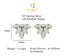 CLARA 925 Sterling Silver Elsie Mangalsutra Tanmaniya Pendant Earring Jewellery Set with Chain Gift for Women and Girls