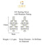 CLARA 925 Sterling Silver Daisy Mangalsutra Tanmaniya Pendant Earring Jewellery Set with Chain Gift for Women and Girls