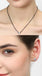 CLARA 925 Sterling Silver Ball Mangalsutra Tanmaniya Pendant Earring Jewellery Set with Chain Gift for Women and Girls