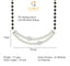 CLARA 925 Sterling Silver Ava Mangalsutra Tanmaniya Pendant Earring Jewellery Set with Chain Gift for Women and Girls