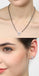 CLARA 925 Sterling Silver Aria Mangalsutra Tanmaniya Pendant Earring Jewellery Set with Chain Gift for Women and Girls