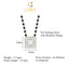 CLARA 925 Sterling Silver Princess Mangalsutra Tanmaniya Pendant Earring Jewellery Set with Chain Gift for Women and Girls