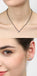 CLARA 925 Sterling Silver Rope Mangalsutra Tanmaniya Pendant Earring Jewellery Set with Chain Gift for Women and Girls