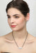CLARA 925 Sterling Silver Poppy Mangalsutra Tanmaniya Pendant Earring Jewellery Set with Chain Gift for Women and Girls