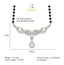 CLARA 925 Sterling Silver Maya Mangalsutra Tanmaniya Pendant Earring Jewellery Set with Chain Gift for Women and Girls
