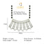 CLARA 925 Sterling Silver Ayla Mangalsutra Tanmaniya Pendant Earring Jewellery Set with Chain Gift for Women and Girls