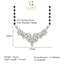 CLARA 925 Sterling Silver Elsie Mangalsutra Tanmaniya Pendant Earring Jewellery Set with Chain Gift for Women and Girls