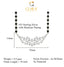 CLARA 925 Sterling Silver Daisy Mangalsutra Tanmaniya Pendant Earring Jewellery Set with Chain Gift for Women and Girls