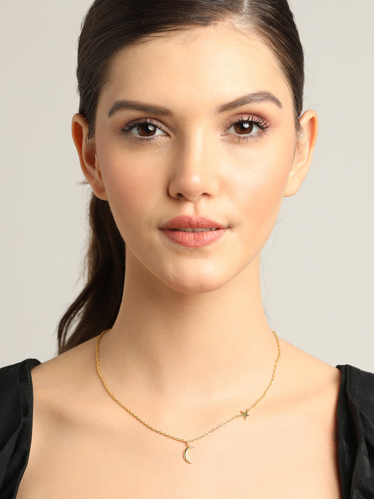 CLARA 925 Sterling Silver Minimal Charm Necklace Chain