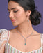 Clara 925 Sterling Silver Leafy Green Necklace