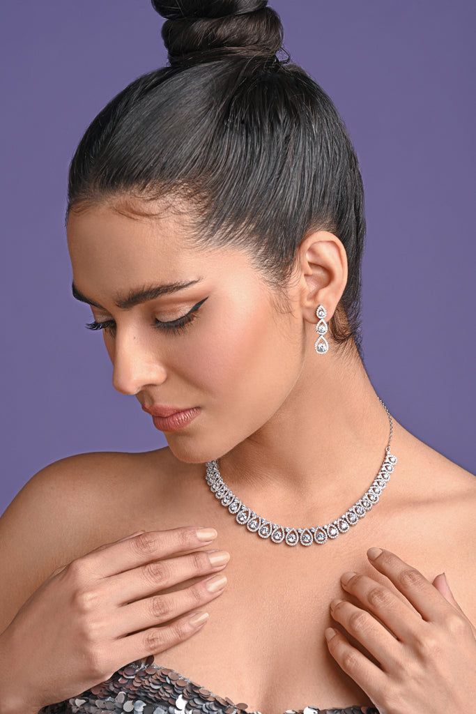 Clara 925 Sterling Silver Classic Necklace