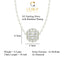 CLARA 925 Sterling Silver Rhodium Plated Ball Pendant with Chain Gift for Women and Girls