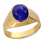 Ceylon Gems Blue Sapphire Neelam 7.5cts or 8.25ratti stone Bold Panchdhatu Ring