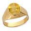 Ceylon Gems Yellow Sapphire Pukhraj 9.3cts or 10.25ratti stone Bold Panchdhatu Ring