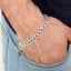 CLARA Anti-Tarnish 92.5 Sterling Silver Curb Bracelet 8.5 inch 22 gm Gift for Men & Boys