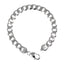 Silver Curb Bracelet 8.5 inches