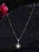 CLARA 925 Sterling Silver Pearl Lotus Pendant With Chain Necklace | Gold Rhodium Plated | Gift for Women & Girls