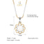 CLARA 925 Sterling Silver Pearl Lotus Pendant With Chain Necklace | Gold Rhodium Plated | Gift for Women & Girls