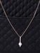 CLARA 925 Sterling Silver Pearl Rose Pendant With Chain Necklace | Rose Gold Rhodium Plated, Swiss Zirconia | Gift for Women & Girls