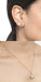 CLARA 925 Sterling Silver Real Pearl Knot Pendant Earring Chain Jewellery Set | Gold Rhodium Plated | Gift for Women & Girls