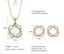 CLARA 925 Sterling Silver Real Pearl Knot Pendant Earring Chain Jewellery Set | Gold Rhodium Plated | Gift for Women & Girls