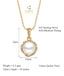 CLARA 925 Sterling Silver Real Pearl Aki Pendant With Chain Necklace | Gold Rhodium Plated | Gift for Women & Girls