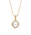 Silver Pearl Aki Pendant Chain Necklace